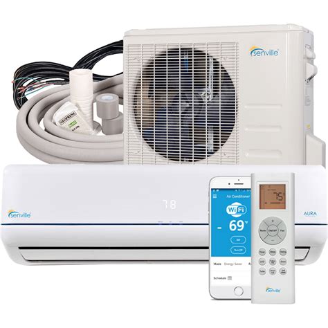 com Senville AURA Series Mini Split Air Conditioner Heat Pump, 24000 BTU, Works with Alexa, Energy Star, White Home & Kitchen Home & Kitchen Heating, Cooling & Air Quality Air Conditioners Split-System 1,69999 FREE delivery February 6 - 15. . Senville mini split